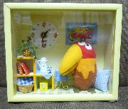 ドールハウス風キョロちゃん置時計