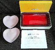 ルクルーゼレクタンギュラープレート＋ハートプレート