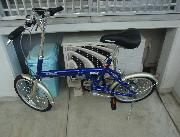 折りたたみ自転車　 ブリヂストン　スニーカーライト　18サイズFXグリッターブルー
