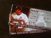 イーグルスvsファイターズ戦　外野自由席ペアチケット