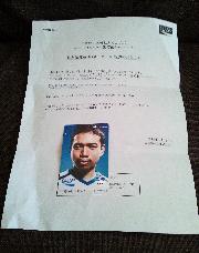 長友佑都選手ＱＵＯカード500円分