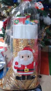 イオンオリジナルクリスマスブーツとキューピーパタパタメモのセット