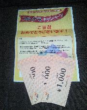 ダイエー商品券3,000円分