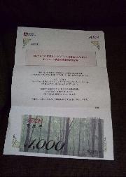 イオン商品券1,000円分