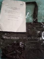B賞：Visaデビット×WORLD ORDER　オリジナルトートバッグ