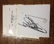 龍真咲　サイン色紙