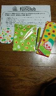 キューピーグッズセット(タオルハンカチ、巾着、メモ帳、ボールペン)