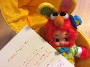 イースターバニー　エルモコスチュームキューピー人形