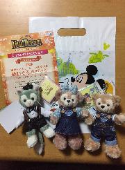 パークグッズコース Bコース 東京ディズニーシー®️オリジナルぬいぐるみバッジ（ジェラトーニ&ダッフィー&シェリーメイ）