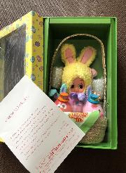 Bコース イースターバニーキューピー人形バスケットセット