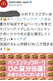 ベーコンマックポークひと夏分