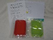 シリコン製密封容器 レッド グリーン