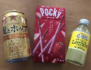 麦とホップ、ポッキー、C1000ビタミンレモン
