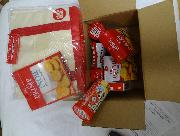 お菓子詰め合わせ　保冷バッグ　ジッパーバッグ　フードクリップ