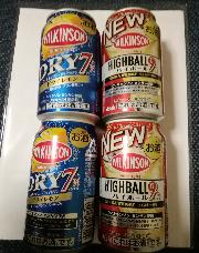 ウィルキンソンドライセブン、贅沢搾り、ウィルキンソンハイボールいずれか