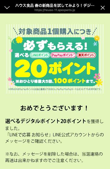 選べるデジタルポイント20ポイント
