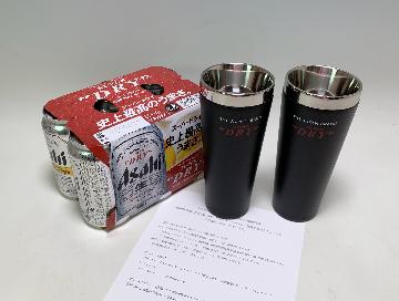 Cコース　アサヒビールオリジナルアサヒスーパードライ東京2020大会記念エクストラコールドタンブラーペアセット・アサヒスーパードライ6缶