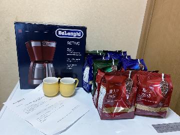 1000Cropコース　職人の珈琲（粉）3種とコーヒーメーカー＆コーヒーカップ