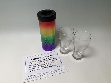 保冷ペットボトルクーラー＆ペアグラス