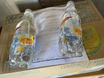 天然水スパークリングレモン　かざして青空！爽快クリアラベル　500ml×24本入り