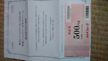 ツルハグループ商品券（500円）