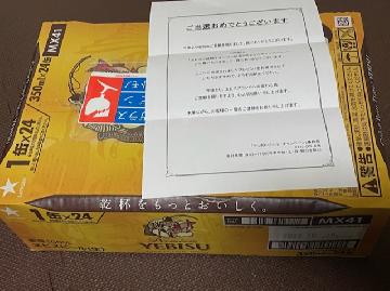 ヱビスビール1ケース（350ml×24本）