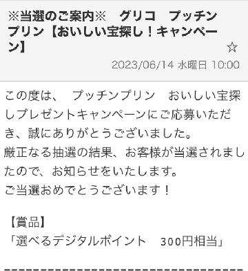 選べるデジタルポイント300円相当