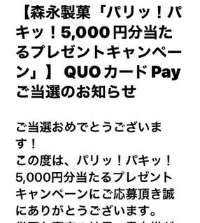 QUOカードpay 5,000円分