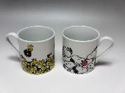 ミスタードーナツ　スヌーピークリスマスペアマグ