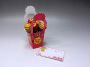 フラワーバスケット　メッセージカード付き