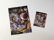 第1弾　進撃の巨人オリジナルクリスマスカード全4種　オリジナルステッカー付き