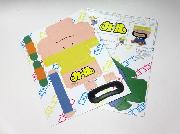 お菓子キャラクターペーパートイ全7種