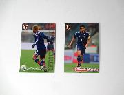 サッカー日本代表チーム2014年版カード2枚