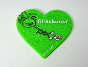 セブン-イレブン限定　Rilakkuma　ハートのフェルトコースター全6種