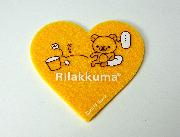 セブン-イレブン限定　Rilakkuma　ハートのフェルトコースター全6種