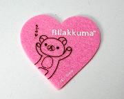 セブン-イレブン限定　Rilakkuma　ハートのフェルトコースター全6種