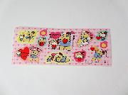 ファミリーマート限定　ハローキティ×ふなっしーコラボシール全3種