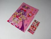 プリパラ　限定デザインプロモプリチケとオリジナルクリアファイル