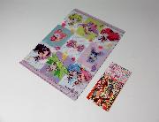 プリパラ　限定デザインプロモプリチケとオリジナルクリアファイル