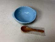 ブルーノ磁器製ボウル&木目調スプーンセット全2種