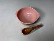 ブルーノ磁器製ボウル&木目調スプーンセット全2種