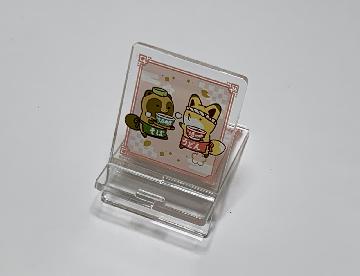 マルちゃん×タヌキとキツネ スマホスタンド 全4種