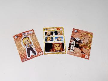 鬼滅の刃限定シール3枚組全5種＋おまけ1個(ハッピーらくがきちょう）