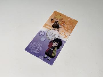 鬼滅の刃　オリジナルステッカー　オリジナルマルチファイル お菓子コース全4種