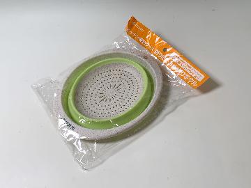 キッチン便利グッズ 折りたたみ水切りボウル