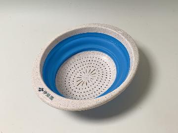 キッチン便利グッズ 折りたたみ水切りボウル