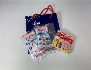 オリジナル珪藻土コースター＜紅＞・QBBチーズスナックミックス2個