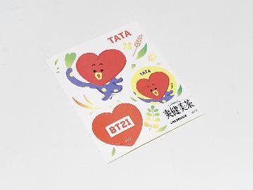 爽健美茶×BT21　オリジナルステッカー　全7種