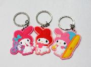MyMelodyラバーキーホルダー