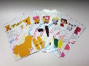 お菓子キャラクターペーパートイ